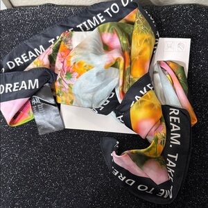 H&M Multicolor Dream Text Scarf